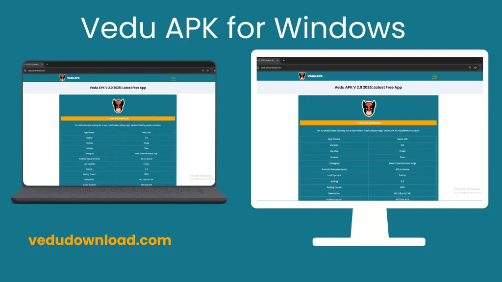 vedu apk for pc